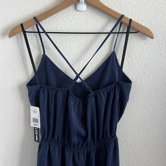 NWT Lord & Taylor Design Lab Dress Silky Midi Lightweight Blue XS - Picture 8 of 10